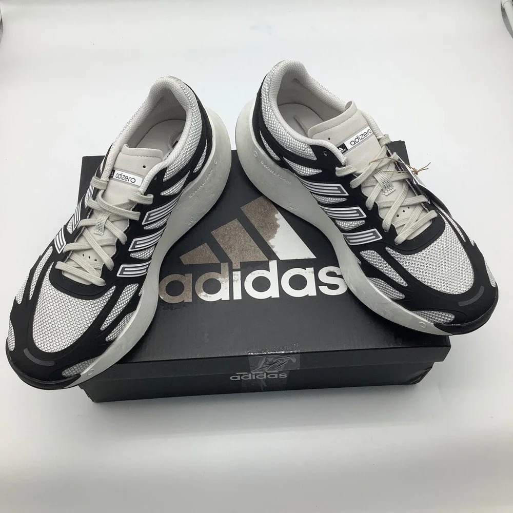 Adidas Adizero Aruku Originals Running Shoes JI3555 Black White M 11 W 12 NWT